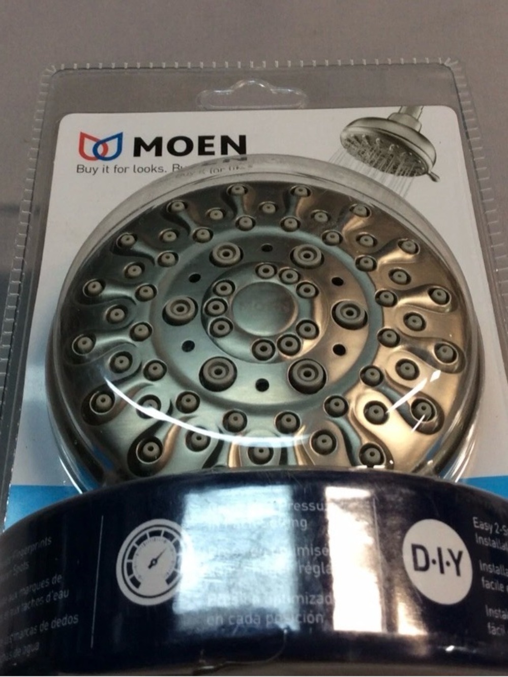 Moen 23045SRN Fixed Showerhead 5 Spray Brushed Nickel Shower Head
